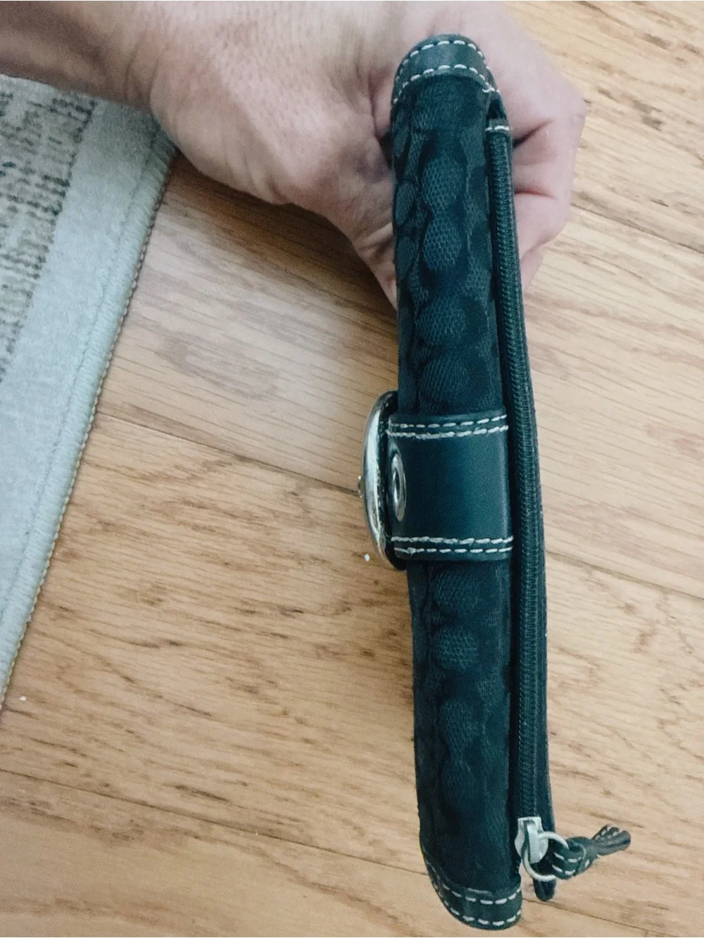 Coach vintage Y2K signature Hampton tote with matching wallet and duster bag